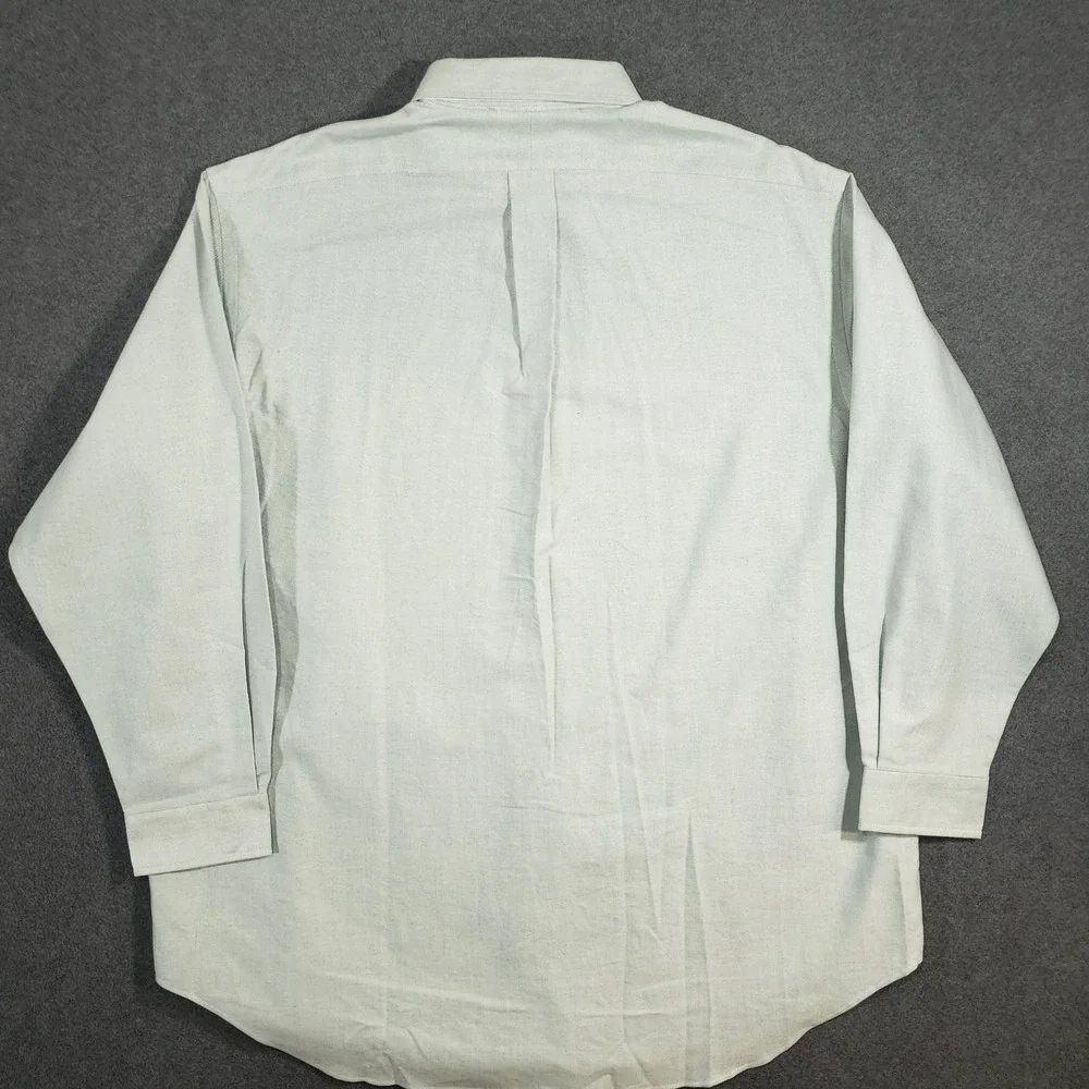 Polo Ralph Lauren NOS Vintage‎ Yarmouth Shirt 17.5 - 34 Green Jacquard Cotton